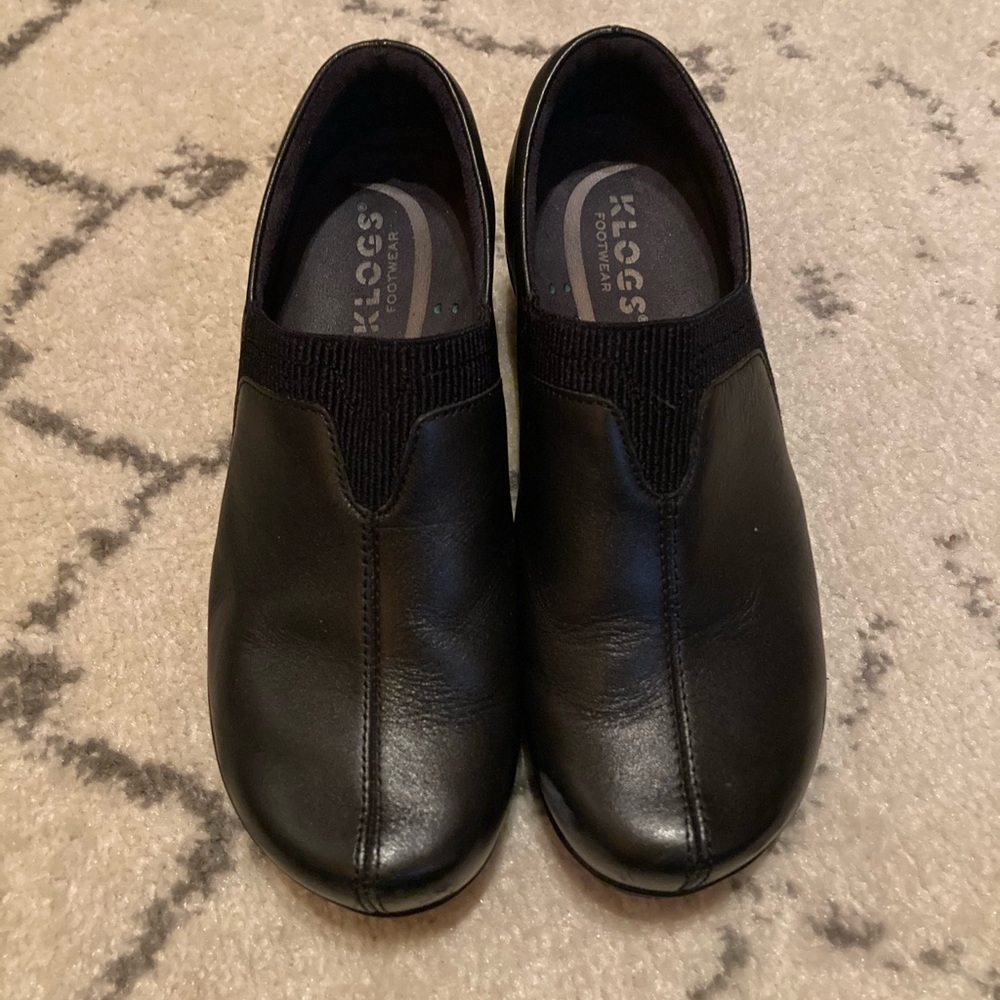 Slip resistant black Klogs size 6.5